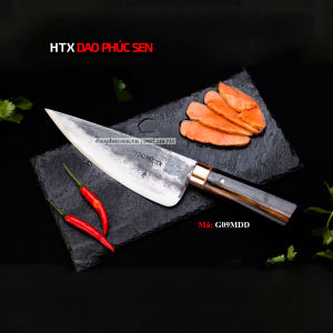 Dao phúc sen dao bầu lọc 20 cán mun khâu đồng đỏ G09MDD
