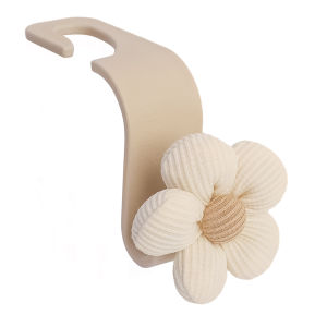 2PCS Multifunctional Flower Car Hooks Cute Flower Car Seat Backrest Creative Storage Hooks Car Decorations