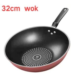 wajan nasi goreng bahan baja anti lengket wajan serbaguna