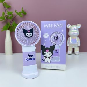 Kipas Mini Tangan Sanrio Comel Mudah Alih Boleh Cas Untuk Meja Pelajar Dan Travel Sanrio Small Fan Portable Kuromi Tabletop Handheld Electric Fan Portable Mini Fan Kids Gift三丽鸥小风扇便携式库洛米台面手持电扇随身迷你风扇 H058