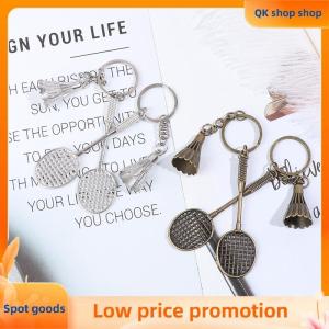 ✨QK shop✨ Metal Badminton Racket Keychain Mini Keychain For Car Sports key Ring Gifts