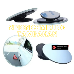 KACA SPION CEMBUNG LEBIH MUDAH MELIHAT 2 SISI TEMPELAN KACA SPION MOBIL MOTOR UNIVERSAL
