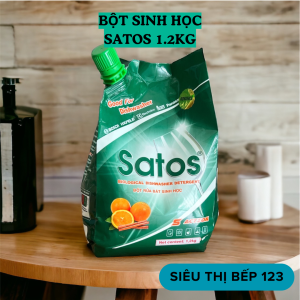 Bột Rửa Bát Finish Classic và Bột rửa bát sinh học Satos nhiều chức năng rẻ vô địch