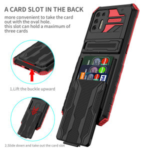 Shockproof Armor Phone Case For Motorola Moto G9 Plus G10 G20 G30 E20 E40 G22 E32 Card Slot Bracket Stand Bumper Silicone Cover