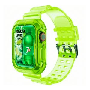 FREEL Silicone Strap For Apple Watch Band 45Mm 41mm 42mm 40mm 44mm 38Mm Transparent Correa Sport Loop Wrist For smart watch Series 8 7 6 SE 5 4 3