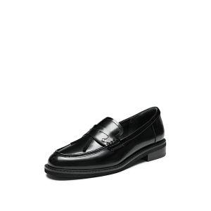 <Grid>Staccato Womens Loafers Slip On Flat Shoes รองเท้าคัทชู รองเท้าส้นตึก EYN01