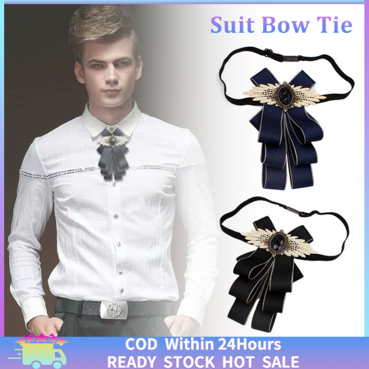 [Fast Delivery] New Men Suit Bow Tie Handmade Fashion Butterfly Knot ...