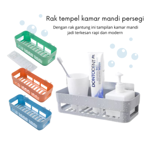 IMB.D204 RAK TEMPEL DINDING KAMAR MANDI TANPA PAKU