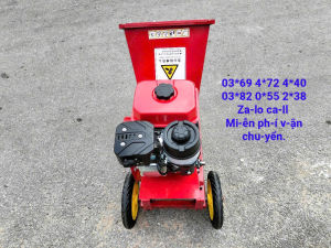 Máy cành cây tàu dừa di động có bánh xe đẩy