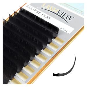 Mi nối LASHVIEW Mi lẻ Độ dày 0.15 Độ cong D Khay hỗn hợp (8-15mm) Mi đơn & mi cổ điển cao cấp Mi bán vĩnh cửu tự nhiên Mi chinchilla & mi mềm Dễ dàng sử dụng.