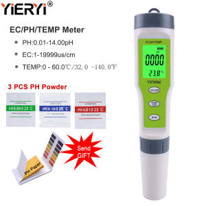 Máy Kiểm Tra Chất Lượng Nước 3 Trong 1 Yieryi Bút Đo Axit Kế Cho Hồ Nước Uống Cầm Tay