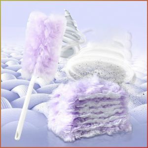 ไม้ปัดฝุ่น ทนทาน ด้ามจับสั้นยืดหยุ่น แปรงฝุ่น อายุการใช้งานยาวนาน สะอาดและถูกสุขลักษณะ นุ่มและหนา