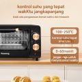 Saluyar KX1251 Oven Listrik 12L 400W Low Watt Timer Pengatur Suhu untuk Kue Roti Pizza. 