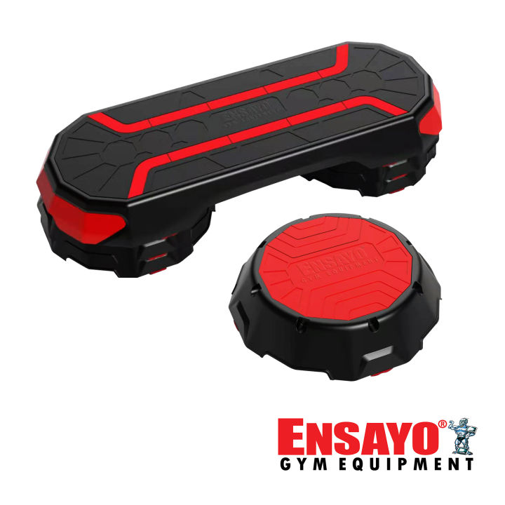 ENSAYO Large Aerobic STEP BOARD Heavy Duty Plastic Non-Slip Rubber