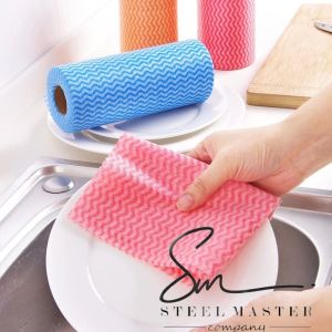 Heavy Duty Multipurpose Reusable Washable Disposable Non-Woven Kitchen Wipes/ Tisu Dapur Kain Lap Dapur