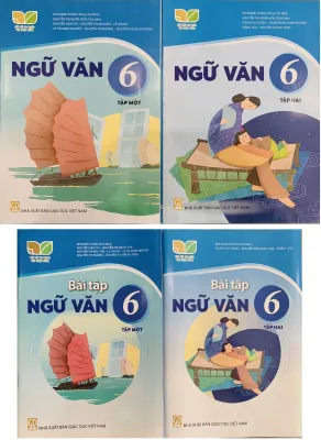 Sách - Ngữ văn lớp 6 tập 1+2 và bài tập - kết nối + bán kèm 1 quyển vở viết