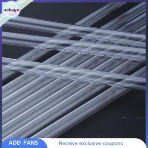 Aokago หลอดดูดน้ำพลาสติกสีขาว10ชิ้นยาว9นิ้วใช้ซ้ำได้สำหรับขวดแก้วเหยือกแก้วแบบแข็ง