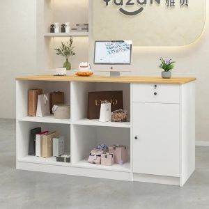 xpkQ Nordic Cream Style Reception Desks Modern Simple Design Groggery Counter Storage Outfit Salon Furniture Guichet Daccueil FYRD 9R3H1