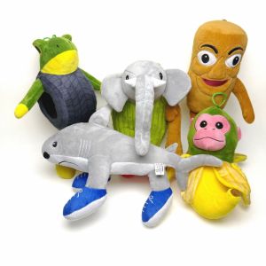 20styles Tralalelo Tralala Shark Plush Tungtungsahur Plush Funny Shark Wear Blue Shoes Stuffed Pillow Toy For Kid Birthday Gifts