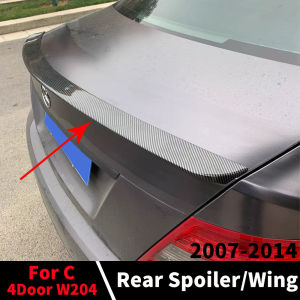 Air Deflector Splitter Body Kit Rear Trunk Spoiler Wing For Mercedes C W204 4 Door 2007-2014 C180 C200 C220 C260 C300 Tuning