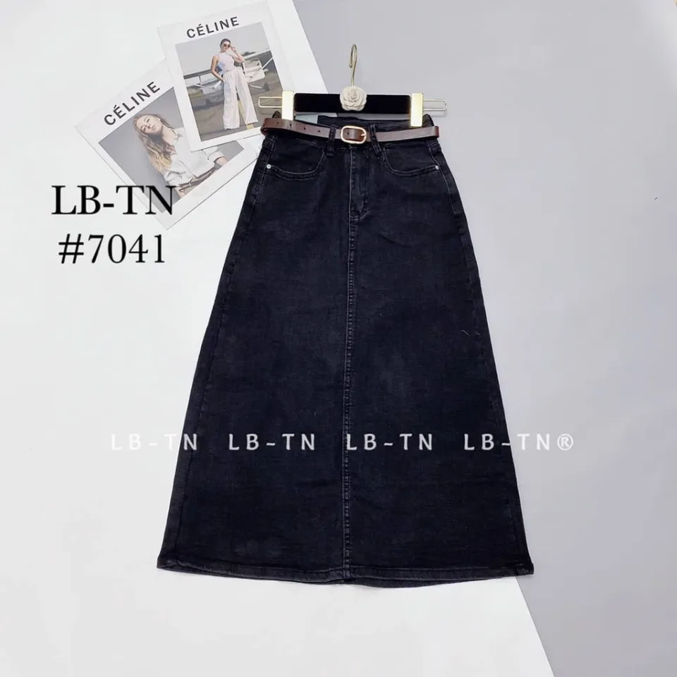 chân váy jean dài qua gối giá tốt Tháng 3, 2024 | Mua ngay | Shopee Việt Nam