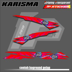 KARISMA (COD) STIKER STRIPING MOTOR HONDA KARISMA  - LIST SIMPLE WARNA VARIASI DESAIN RACING  IP.PROJECT HOLOGRAM DAN TRANSPARAN BISA COD IP.KODE-309