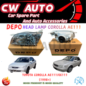 DEPO HEAD LAMP HEAD LAMP LIGHT LAMPU BESAR LAMPU DEPAN TOYOTA COROLLA AE111 EE111