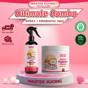 【24H Delivery】Master Kucing Cat Flea Spray Cat Skin Shinier Skin Coating Fur Softness Irritation Spray Kutu