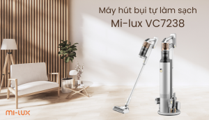 Mi-lux Z6 Station VC7238 Máy Hút Bụi tích hợp – lau -đổ rác tự động lực hút mạnh mẽ 30.000Pa
