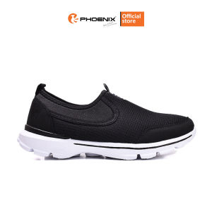 Phoenix Denzel Sepatu Slip On Pria - Black White