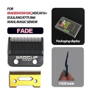 Replaceable FADE Blade for Madeshow M10 M5 Professional Hair Clipper Carbon Steel Ceramic Blade Hair Cutting Machine Accessories