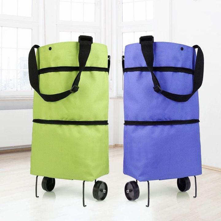 Trolley Bag Shopping Travel Luggage Bag with Wheels Expandable Rolling  Shopping Bag Lazada PH
