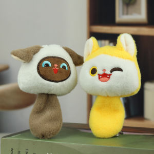 YAFEN Kawaii Soft Stuffed Animal Cute Little Cat Keychain Plush Bag Car Pendant Keychain Doll DIY Trinket Kids Stuffed Animal Toys