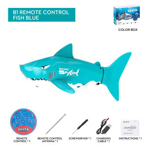 Mini Diving RC Shark Waterproof RC Boat Shark Infrared Controlled Water Toy Remote Control Boat Gift Boys Girls