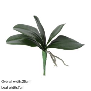 Q-1151 STORE Real Touch Artificial Plant Green Plastic Real Touch Orchid Simulation Plant Plastic Leaves Decorative