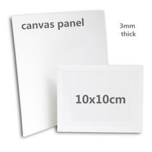 10x10cm mini canvas panel Painting Use and MDF Material (5 pieces)