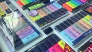 Artriink High 48 Colors Fluorescent Art Marker DIY Graffiti Outline School&Office Art Stationery Supplies