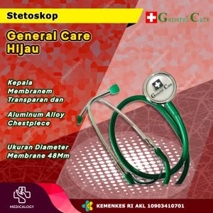 Stetoskop General Care Ekonomi Full Color Hijau