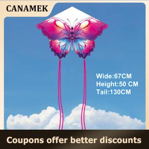 【 CANAMEK 】 1.4m Colorful Butterfly Kite Flying Toys For Children Kites Flying Fish Kites Professional Wind Kites Toy Sports-Leisure Kite Air Fun