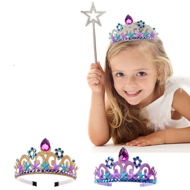 SFFGFhair%20accesories%20crown%20kids%20sagala%20Girls%20accessories%20for%20girls%20Sweet%20Photo%20Shoot%20Accessory%20Starfish%20Mermaid%20Birthday%20Accessories%20Headdress%20Headwear%20Baby%20Headband%20Korean%20Style%20Hair%20Band%20Kids%20Crown%20-%20Image%207