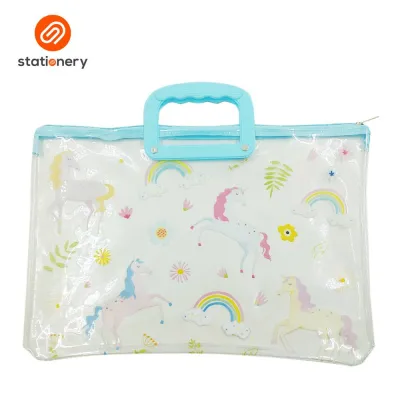Clear PVC Envelope with Zipper and Handle