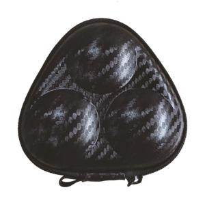 กล่องเก็บของหนัง PU 3ช่องกล่องลายกีฬาปิงปองสวยงามภาชนะบรรจุลายกีฬาปิงปองกันน้ำอุปกรณ์ฝึกกีฬา