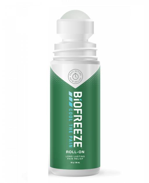 Biofreeze Cool The Pain Roll On, Fast Acting Menthol Pain Relief 3 oz ...