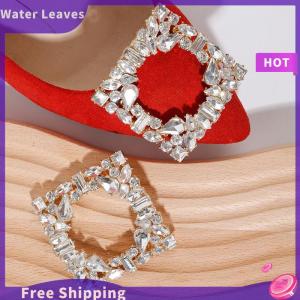 [Water]Hot Sale Freeshipping 1pcs pha lê trang trí Giày Clip cô dâu Rhinestone Giày khóa phụ nữ pha lê Giày Clip đám cưới bên giày trang trí giày trang sức Giày phụ kiện