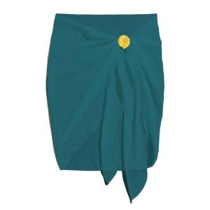 Phụ nữ bãi biển bọc sarong Shell nửa bãi biển Bìa up phụ nữ chiffons khăn quấn bikini váy xà rông bãi biển cho kỳ nghỉ