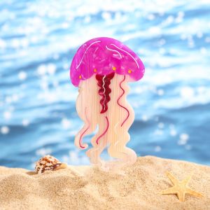 YIMO97 Kẹp tóc Móng vuốt tóc cá sinh vật biển Sứa Cá vàng Kẹp tóc axit axetic Sáng tạo Đại dương Kẹp cá Cô gái