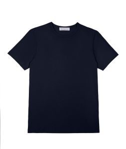 Knit Shirt Co. Iconic Pima Tees Navy เสื้อยืดคอกลม ผ้าฝ้าย pima cotton 100% สีกรม