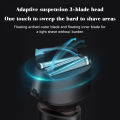 Showsee Electric Shaver F602 Men Beard Trimmer Shaving Machine 3D Triple Blade Floating Razor Wet & Dry Shaving Portable Shaving Machine for Travel Business Trip. 