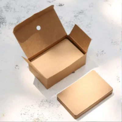 100pcs/boxed Greeting cardboard message cardboard word card business card