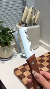 Stainless Steel Peeler Wooden Handle Multifunctional Vegetable Skin Remover for Kitchen Use